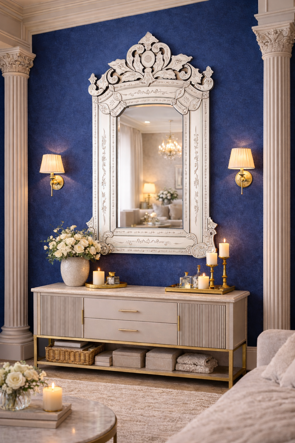 Opulent Bloom Venetian Mirror thumbnail